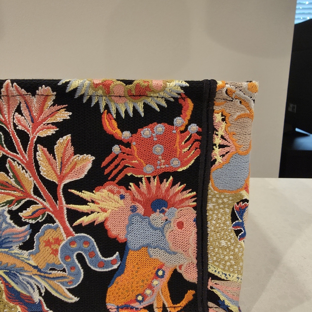 BUNDLE Dior Medium Book Tote Zodiac w/ Matching Twills - Picture 9 of 13